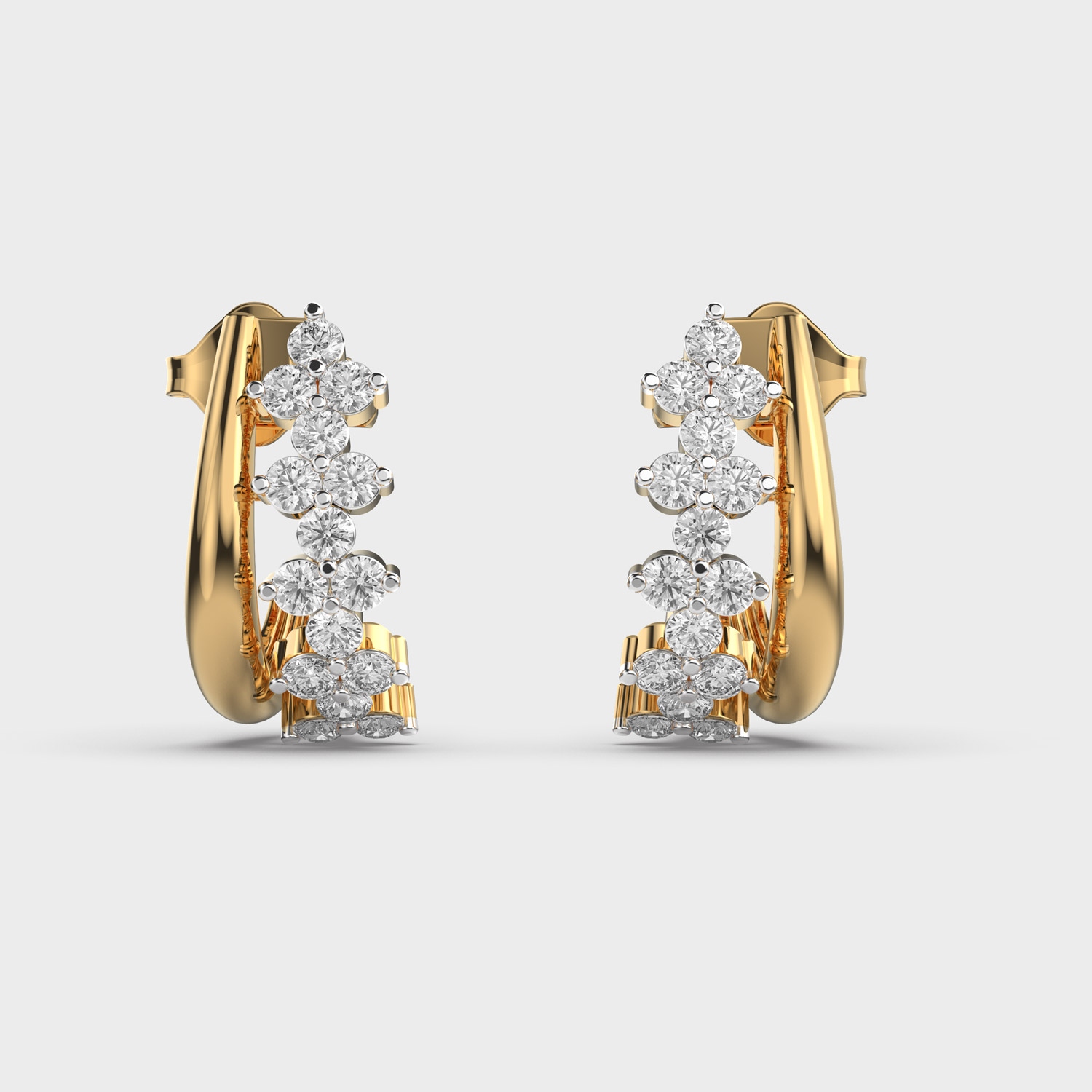 Weaved Together Forever Diamond Earrings
