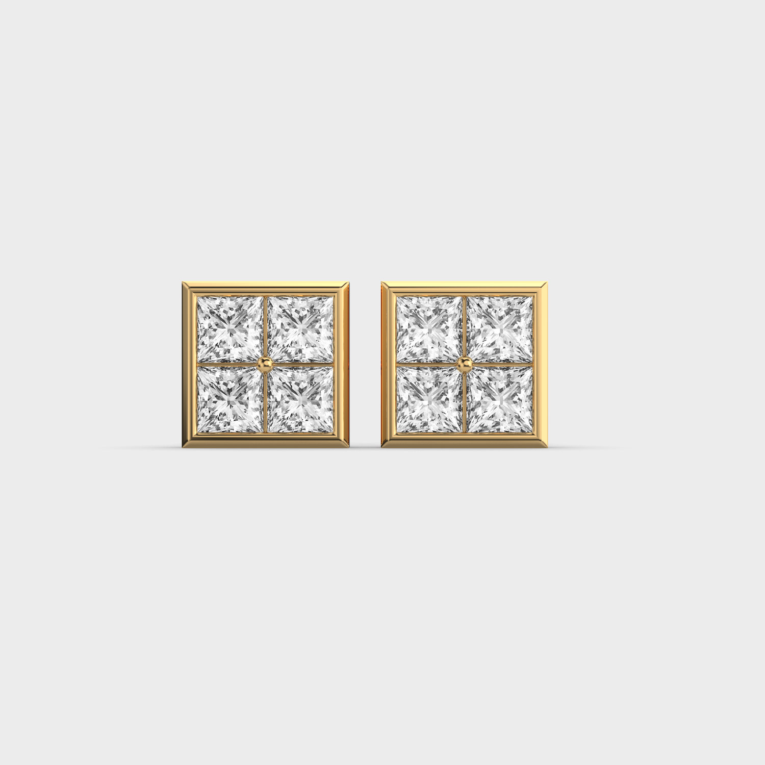 Peek Through Window Diamond Studs