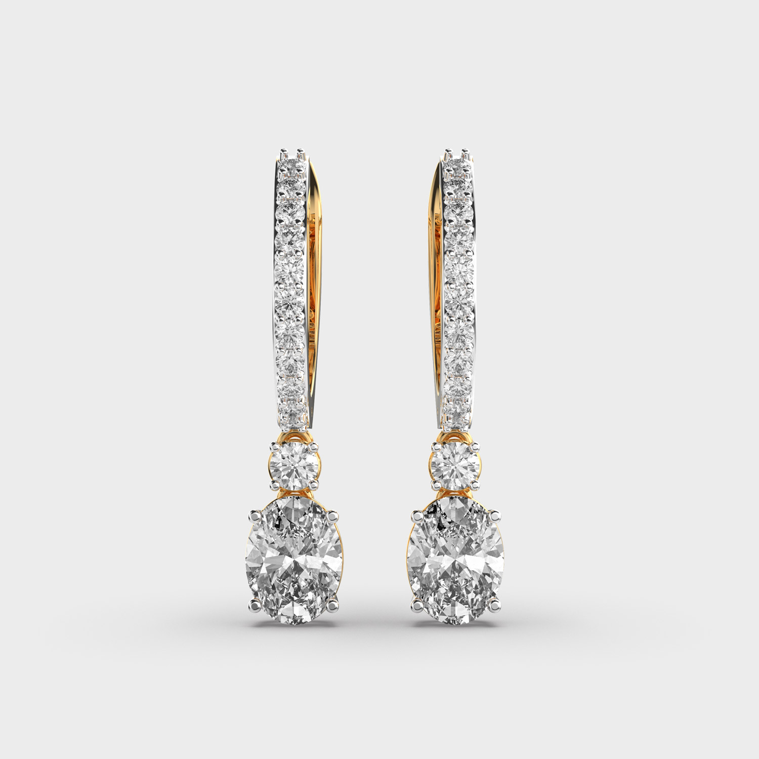 Maximalist Dazzling Drops Diamond Earrings