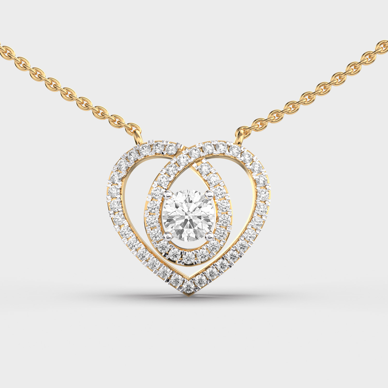 Infinite Loop of Love Pendant With Chain