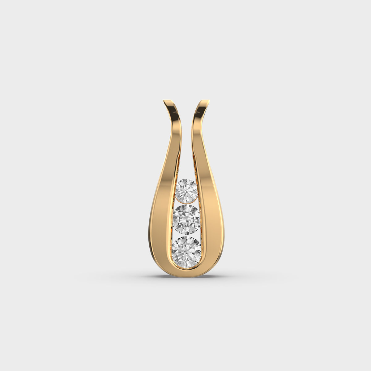 Chic Grace Diamond Pendant Without Chain