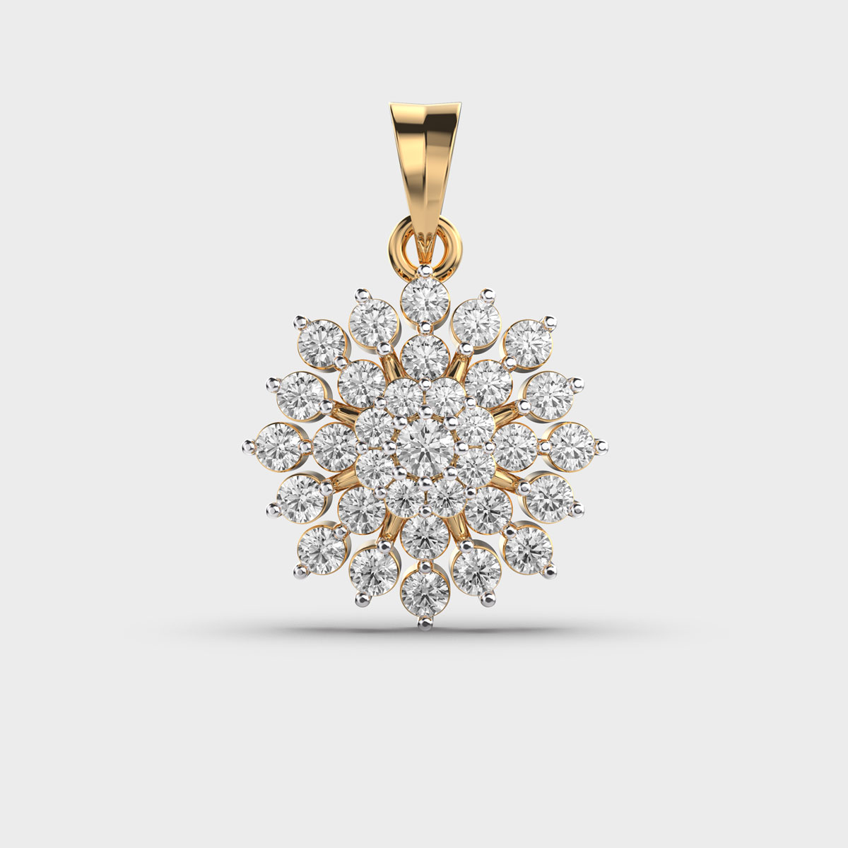 Verabloom Diamond Encrusted Pendant Without Chain