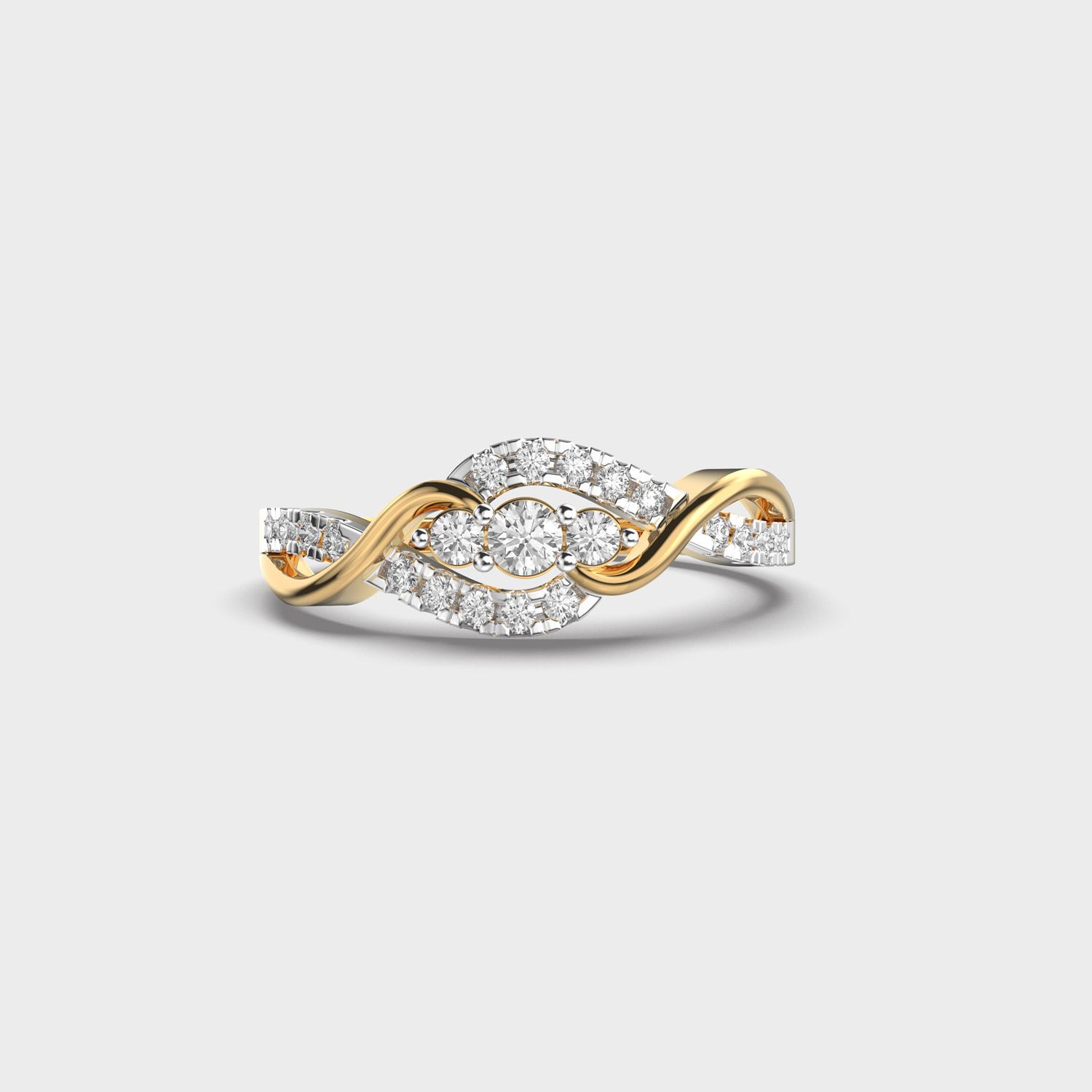Looped Together Forever Diamond Ring
