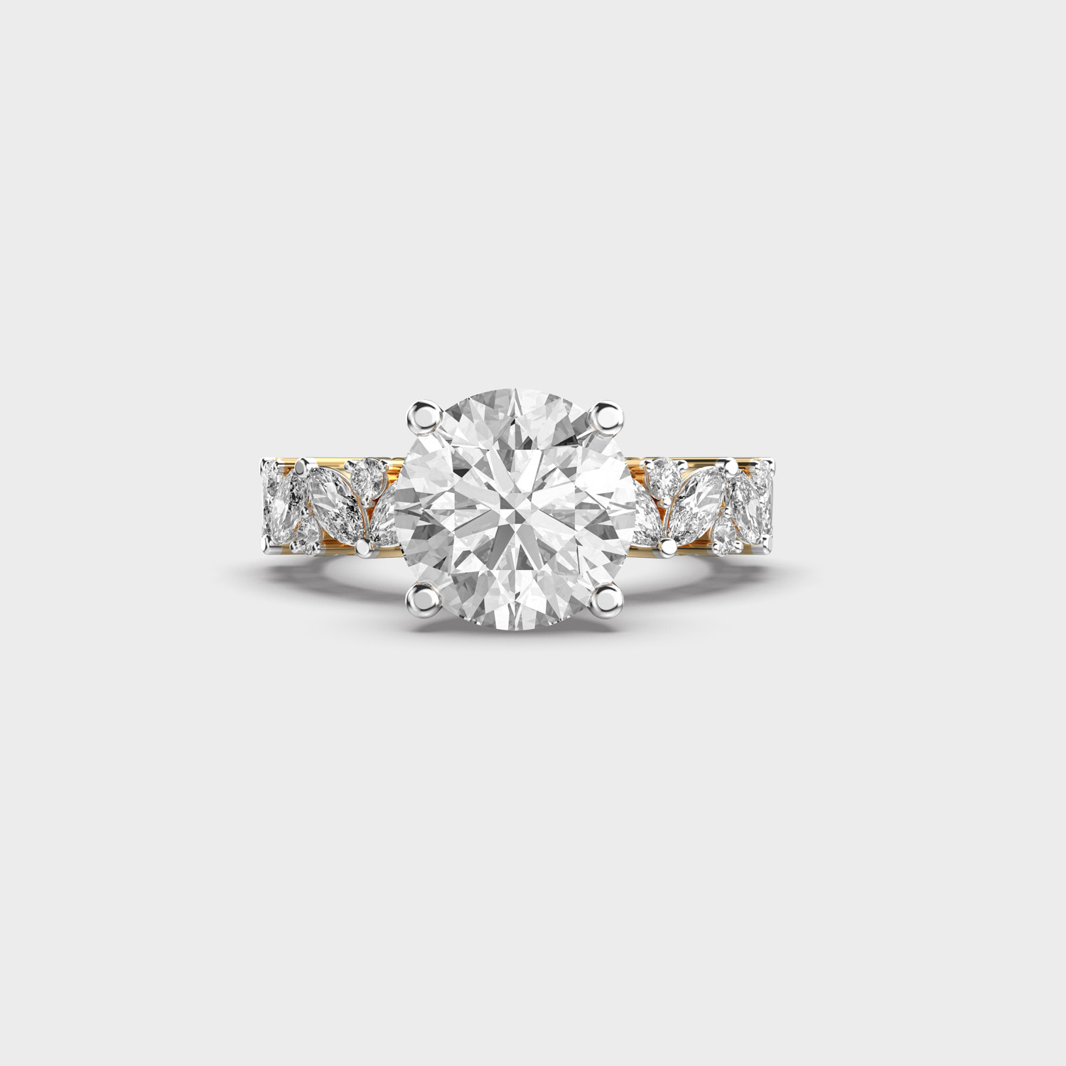 Stellar Rondeau Round Diamond Ring