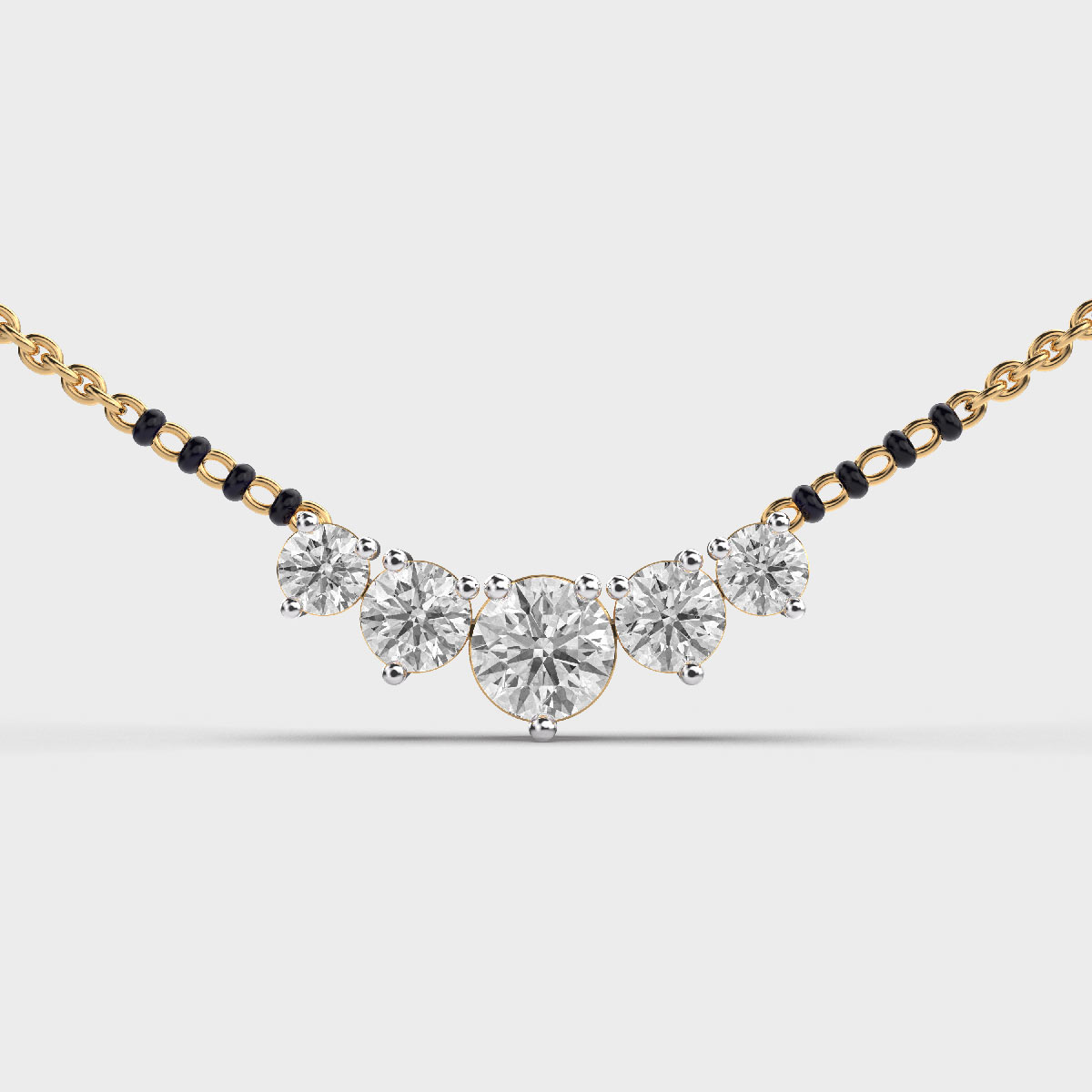 Elegant Diamond Mangalsutra With Chain