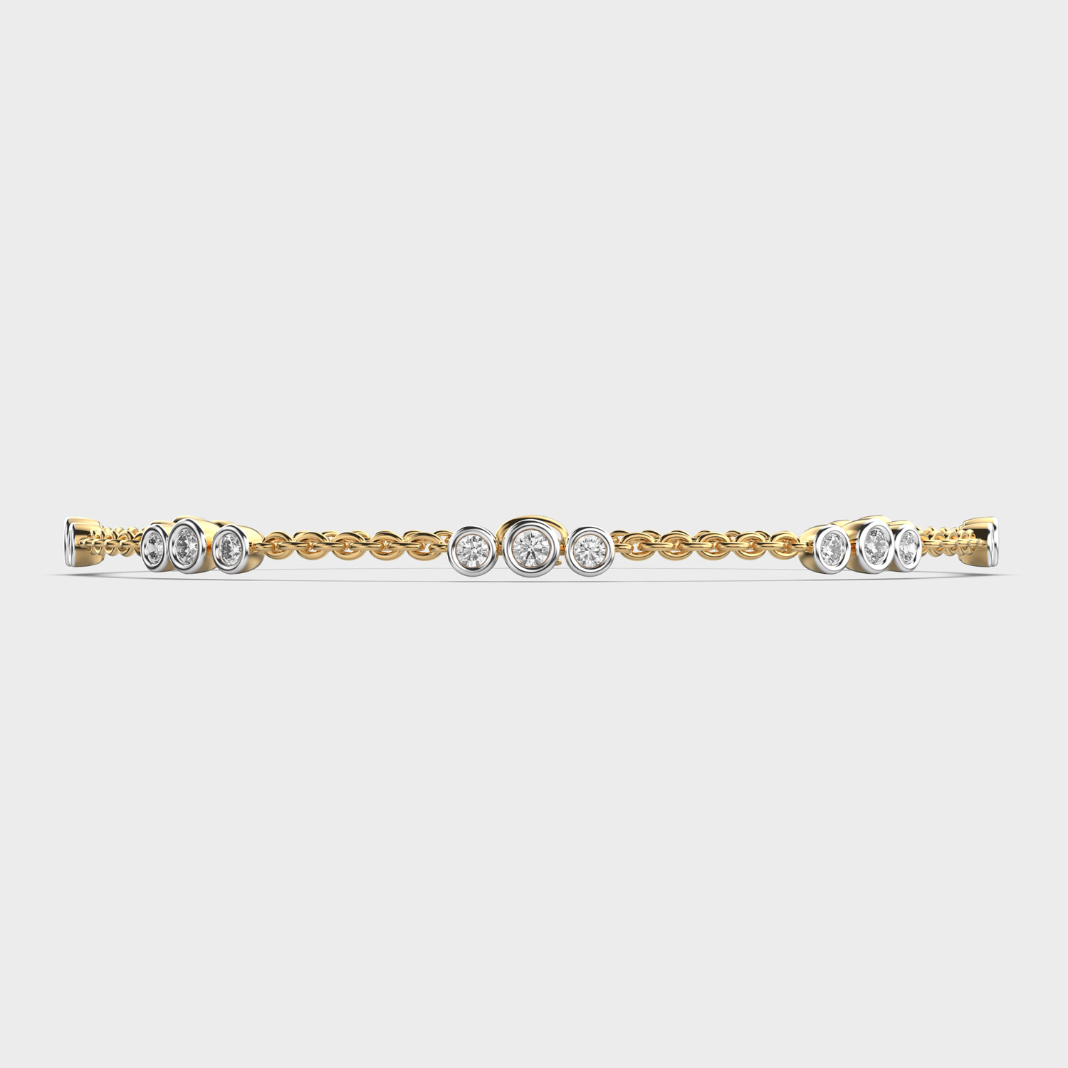 Monarch Trio Round Diamond Bracelet