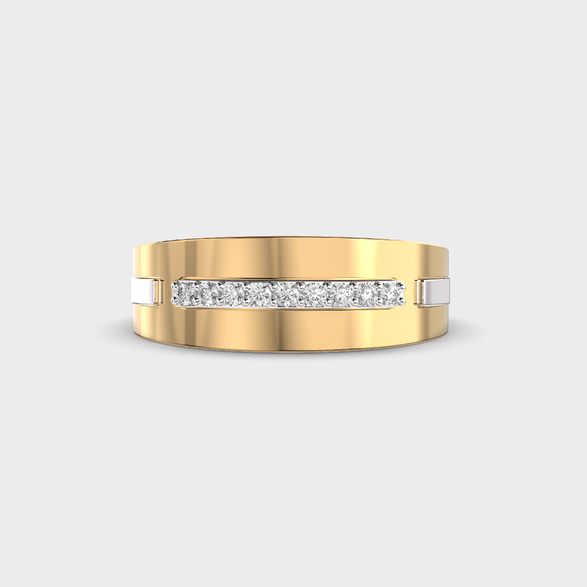 Sauve Duo Band Diamond Ring For Men