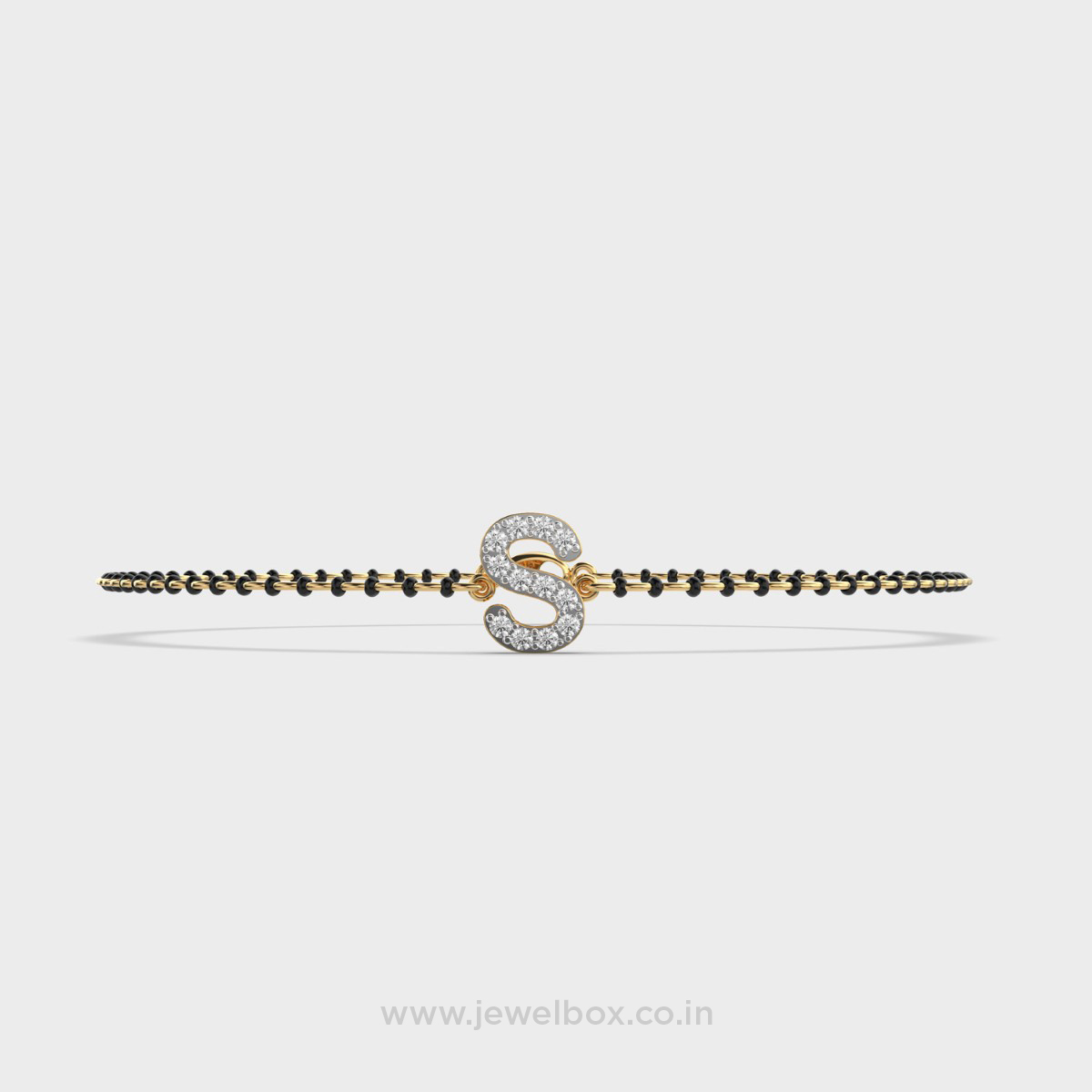 Gleaming S Mangalsutra Diamond Bracelet