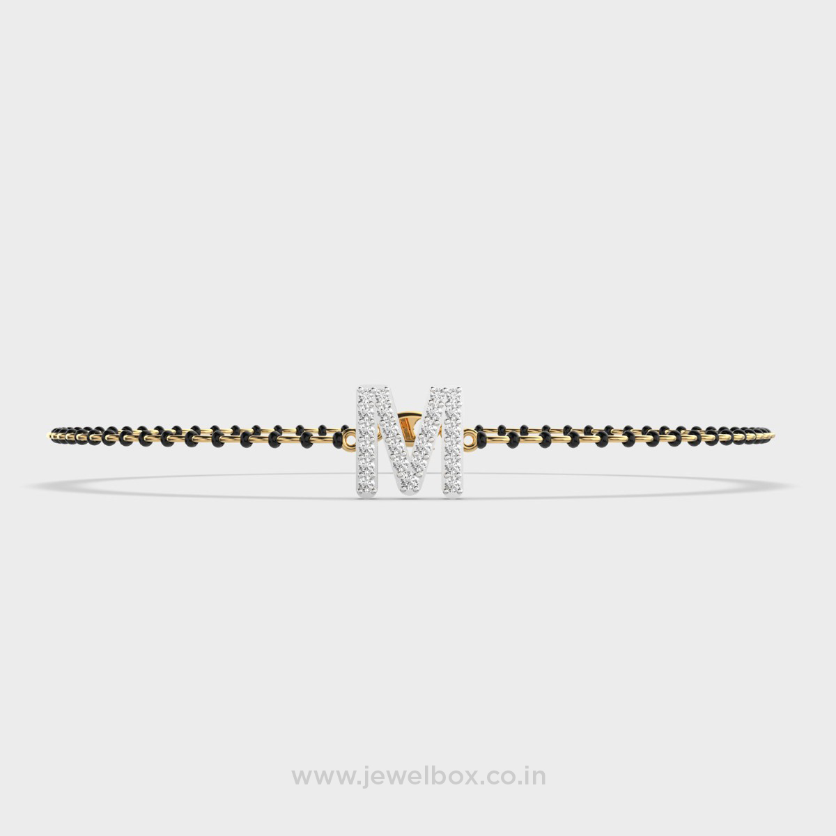 Gleaming M Mangalsutra Diamond Bracelet