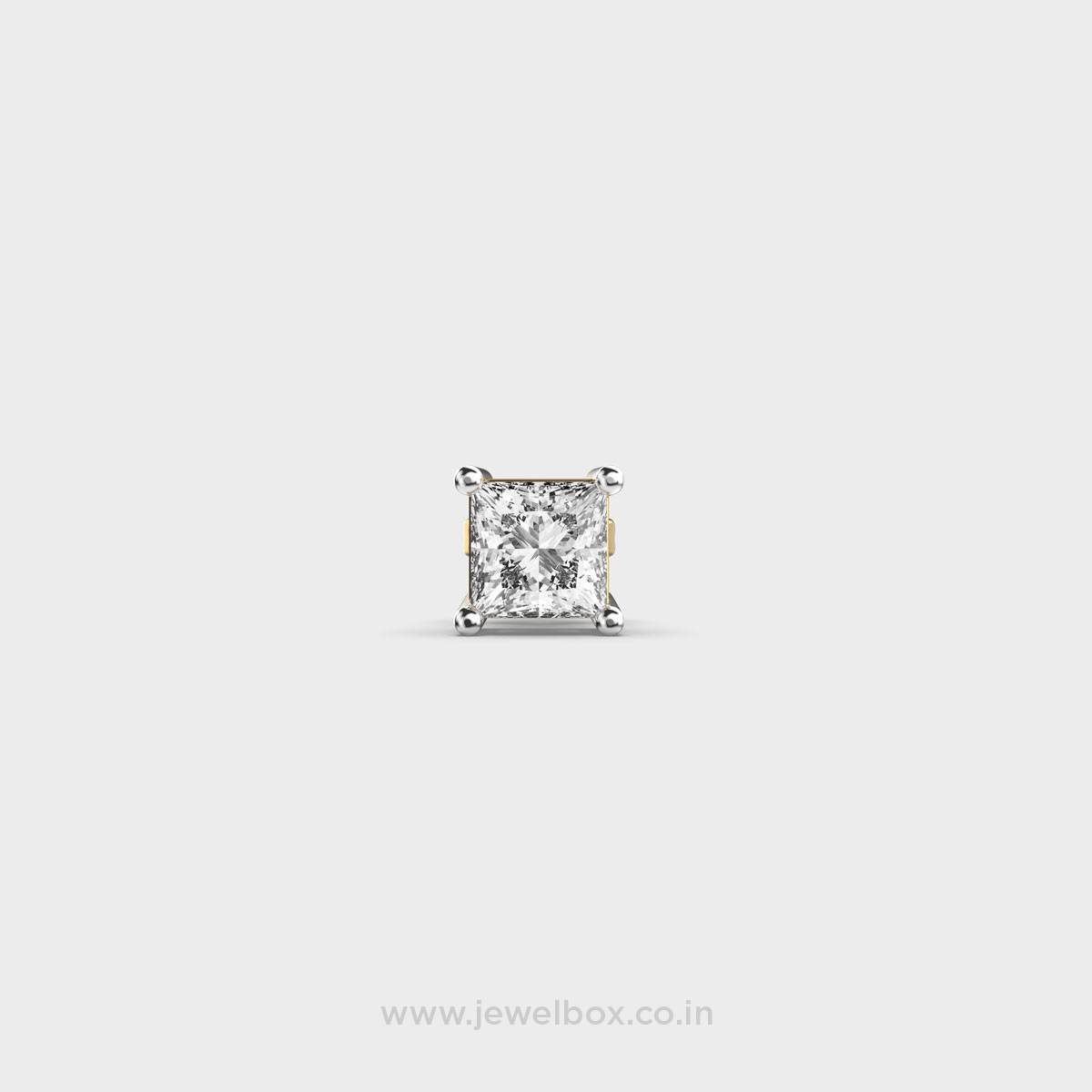 Princess Cut Diamond Drift Stud For Men