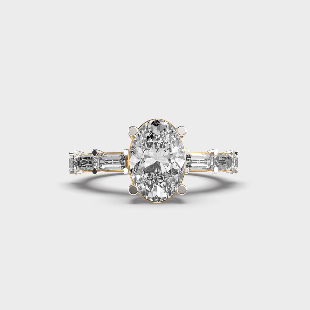 Shimmering Étoile Muse en Forme Diamond Ring