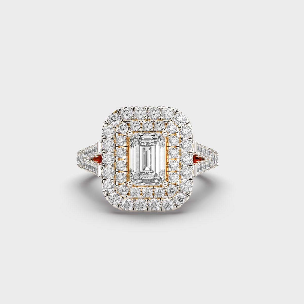 Bedazzled Queen's Emerald Diamond Ring