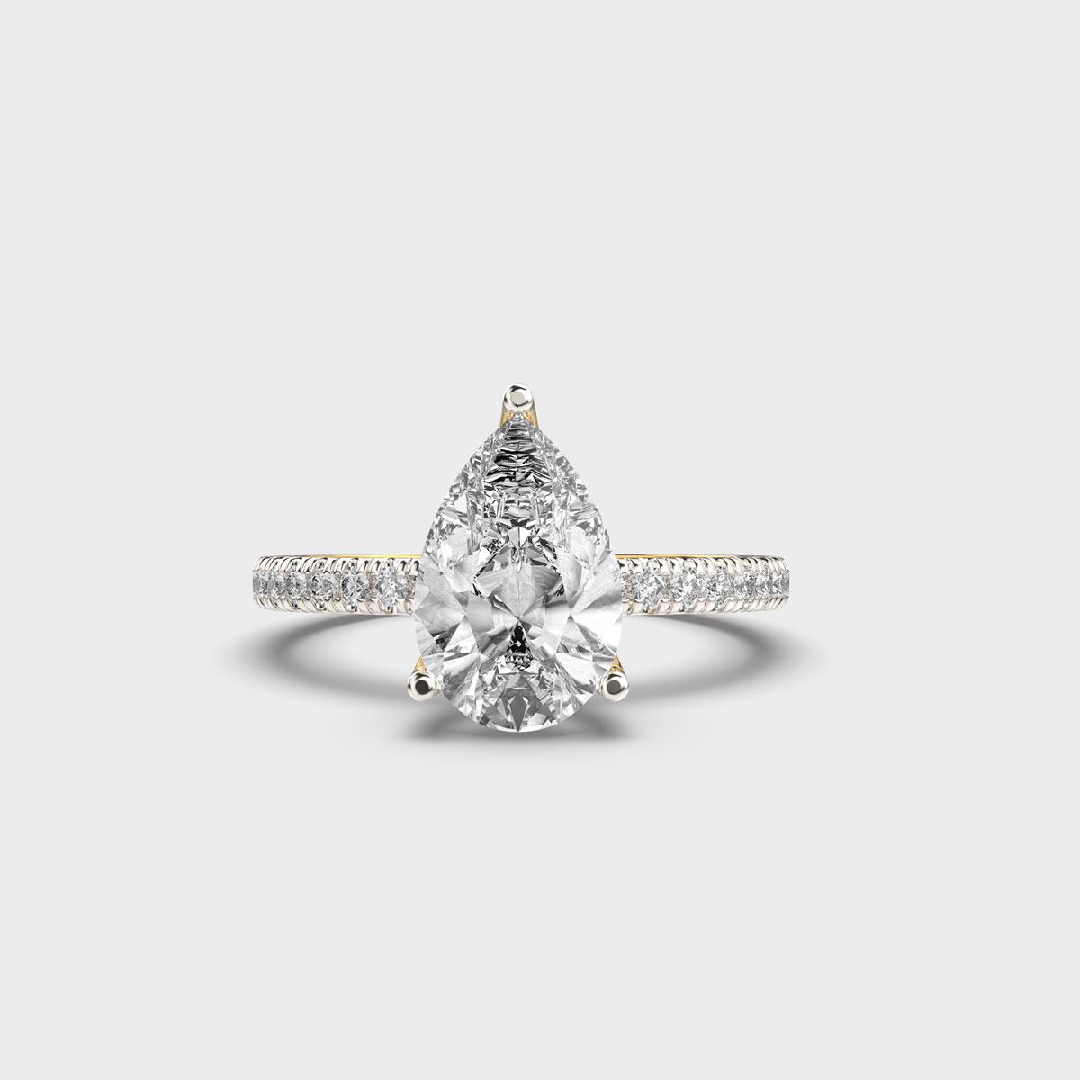 Glimmering Larmes d’Amour Diamond Ring