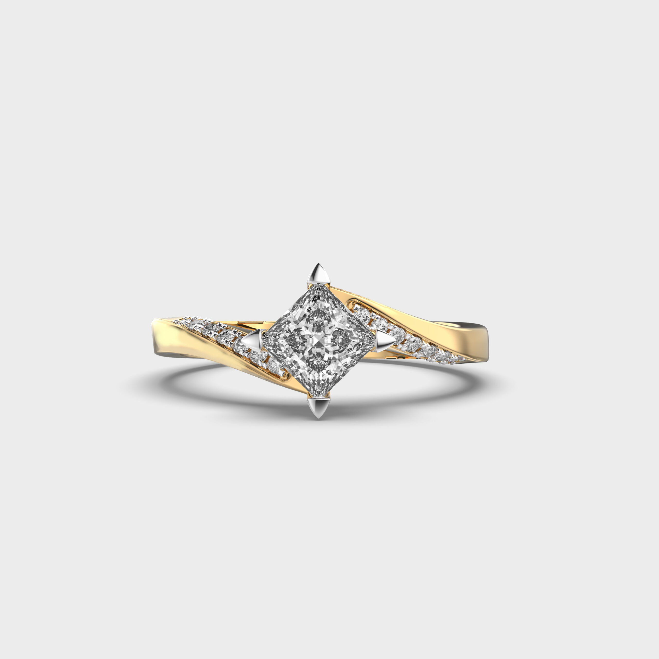 Shining Lunithra Star Diamond Ring