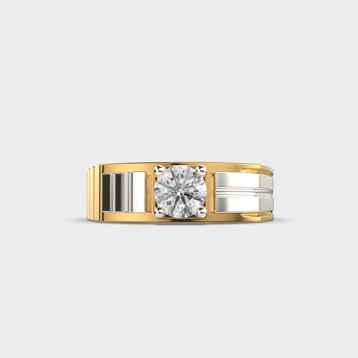 Dual Tone Ironclad Diamond Band