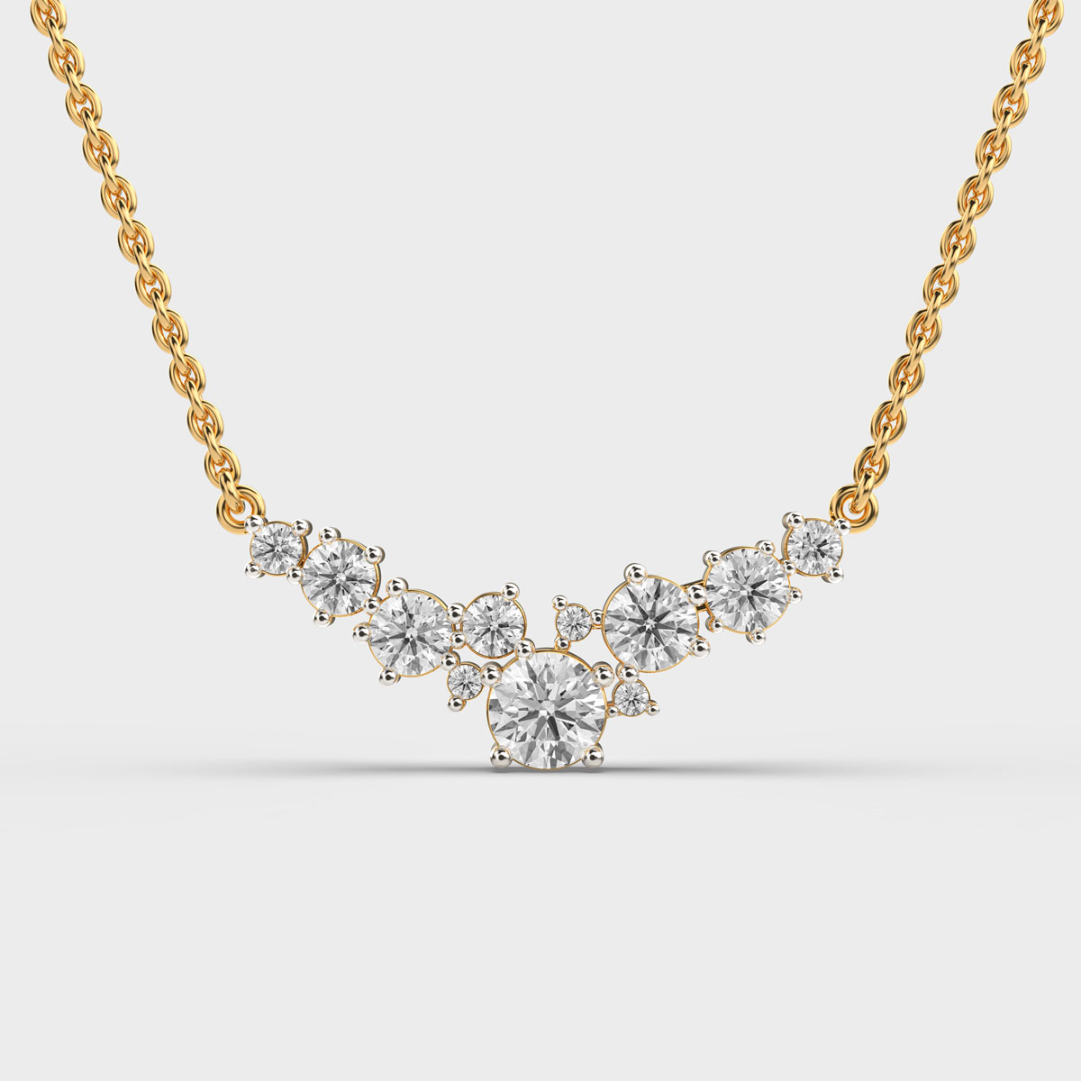 Clara’s Glimmering Diamond Necklace