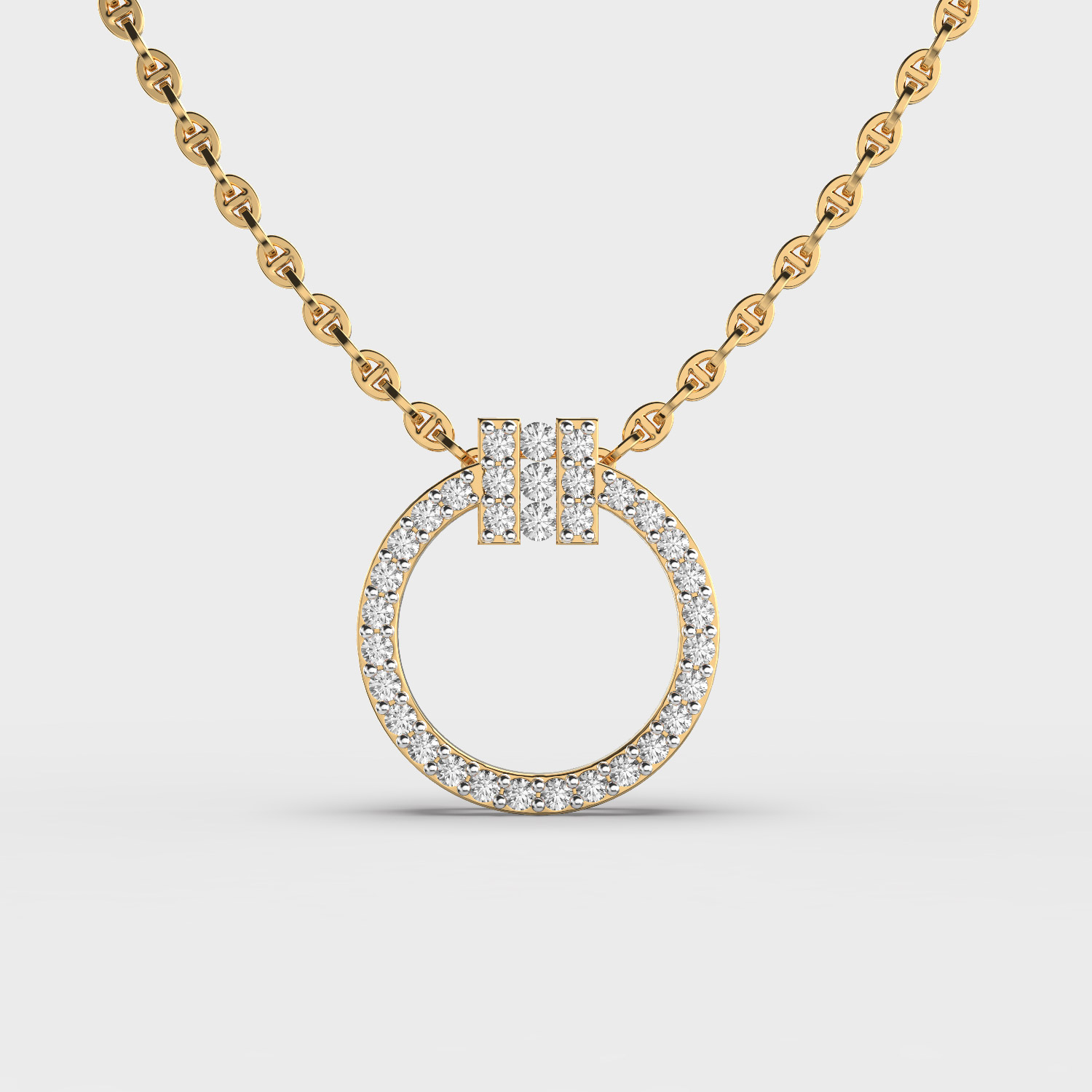 Spherical Glow Diamond Pendant