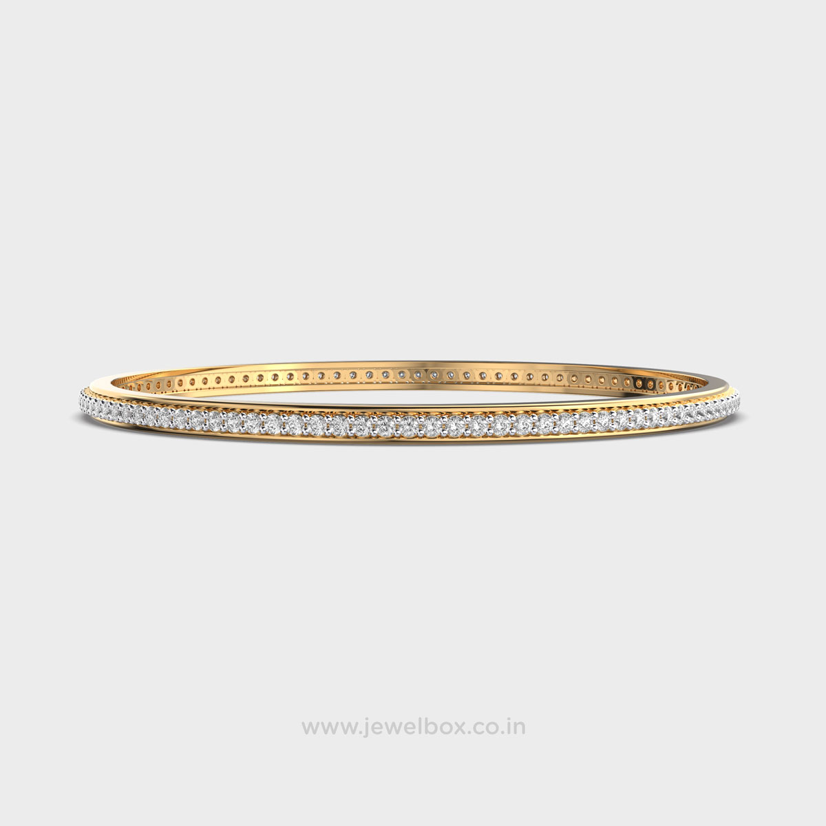 Gleaming Spherical Round Cut Diamond Bangle
