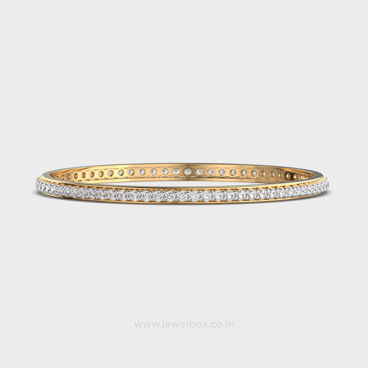 Vivere Circle Round Cut Diamond Bangle
