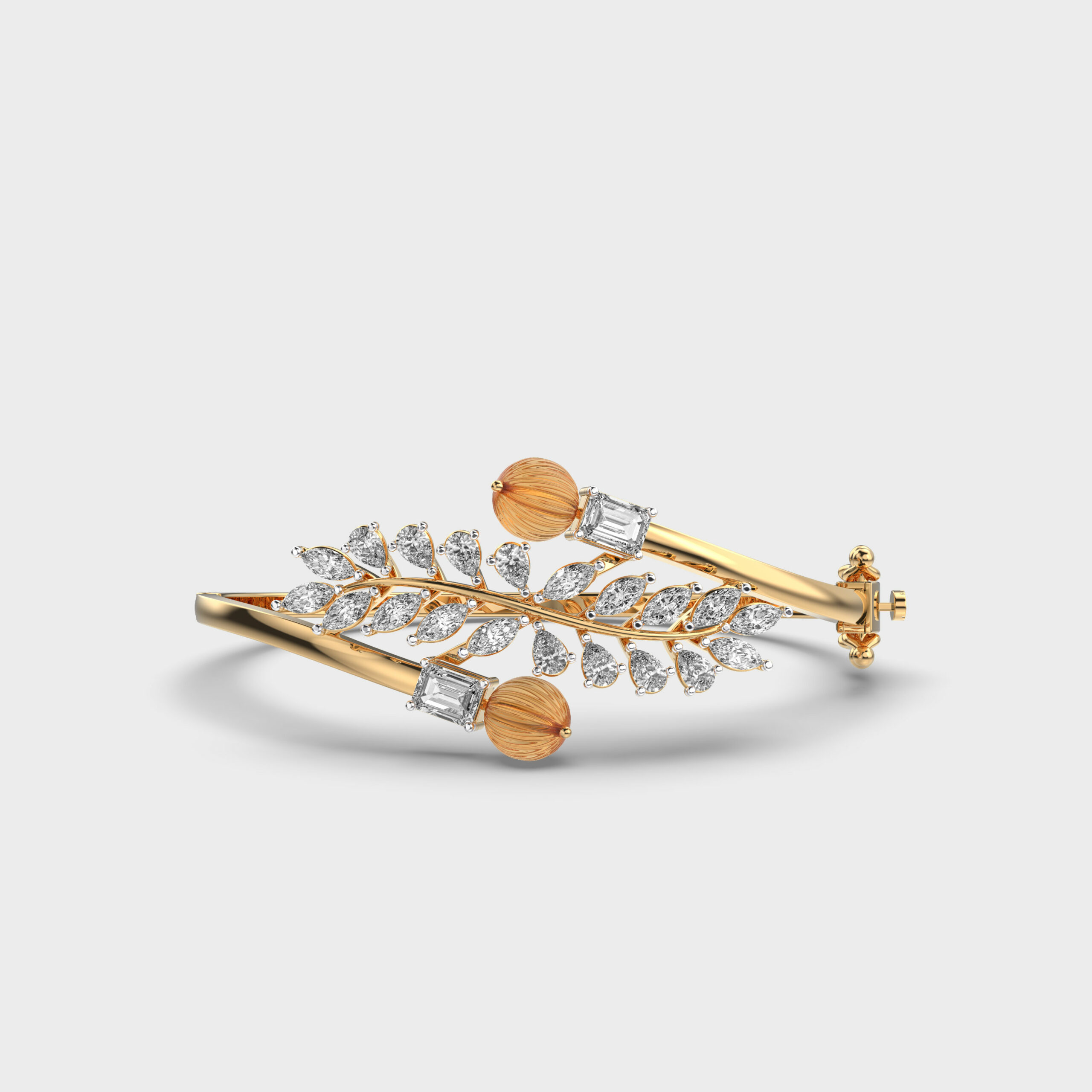 Nephra Fern Bejewelled Diamond Bracelet