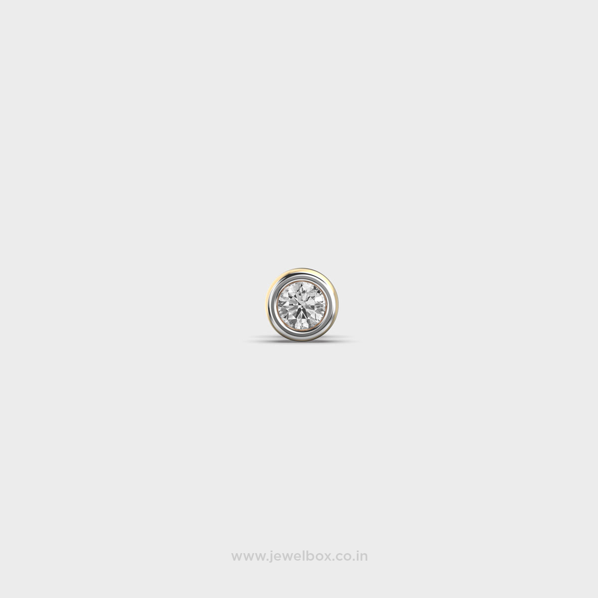 Radiant Orbis Onum Round Diamond Stud for Men
