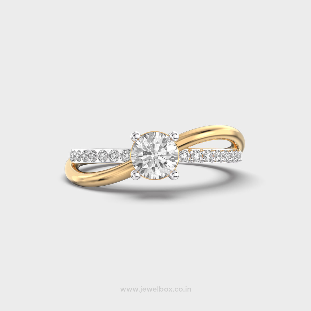 Catherine Solitaire Duo Diamond Ring