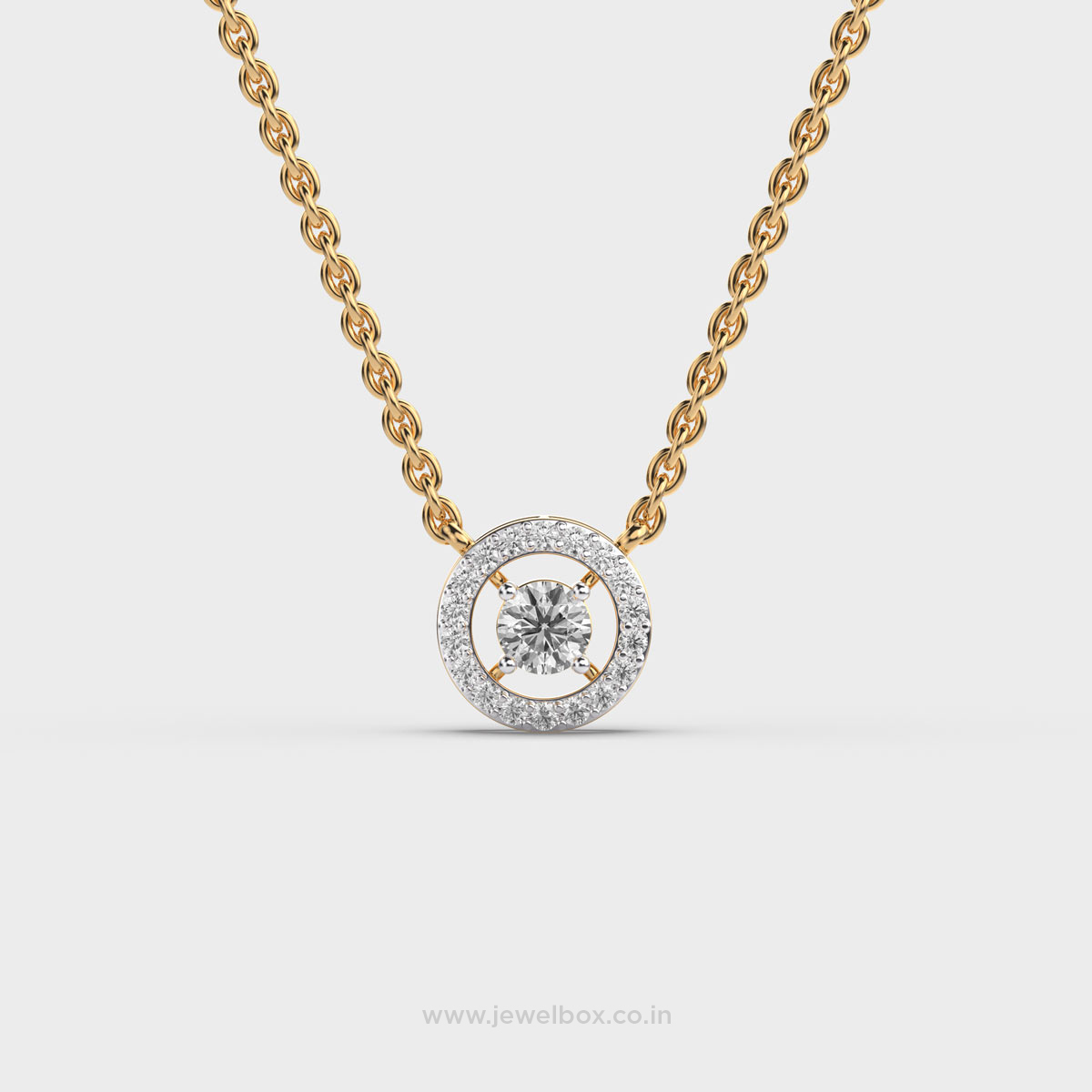 Orbura Sphere  Diamond Pendant with Chain
