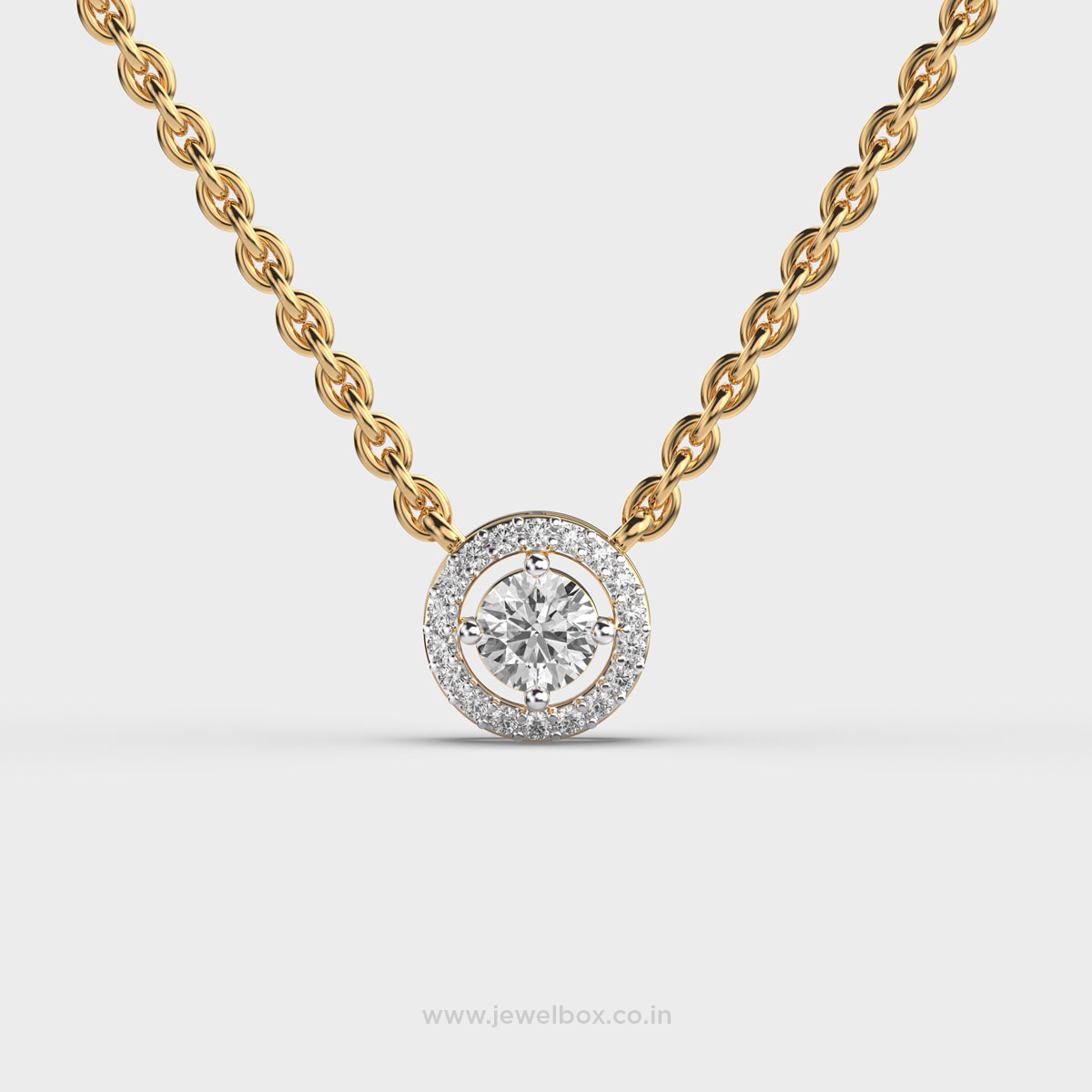 Elodie Brielle Diamond Pendant with chain