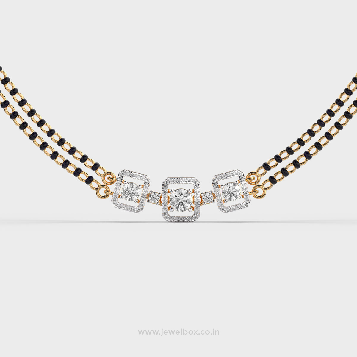 Octa Glow Diamond Mangalsutra Pendant