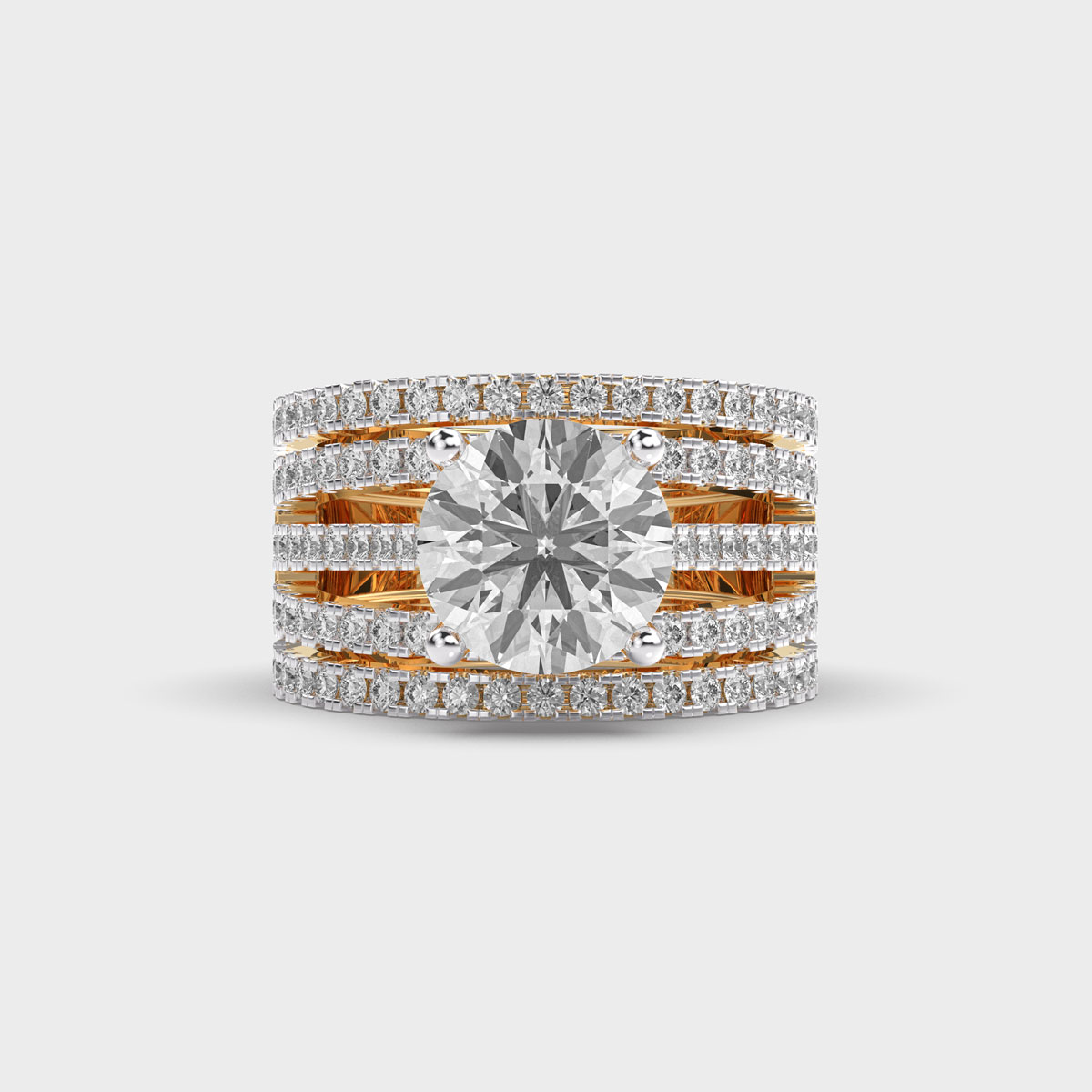 Juanita Cocktail Cluster Diamond Ring