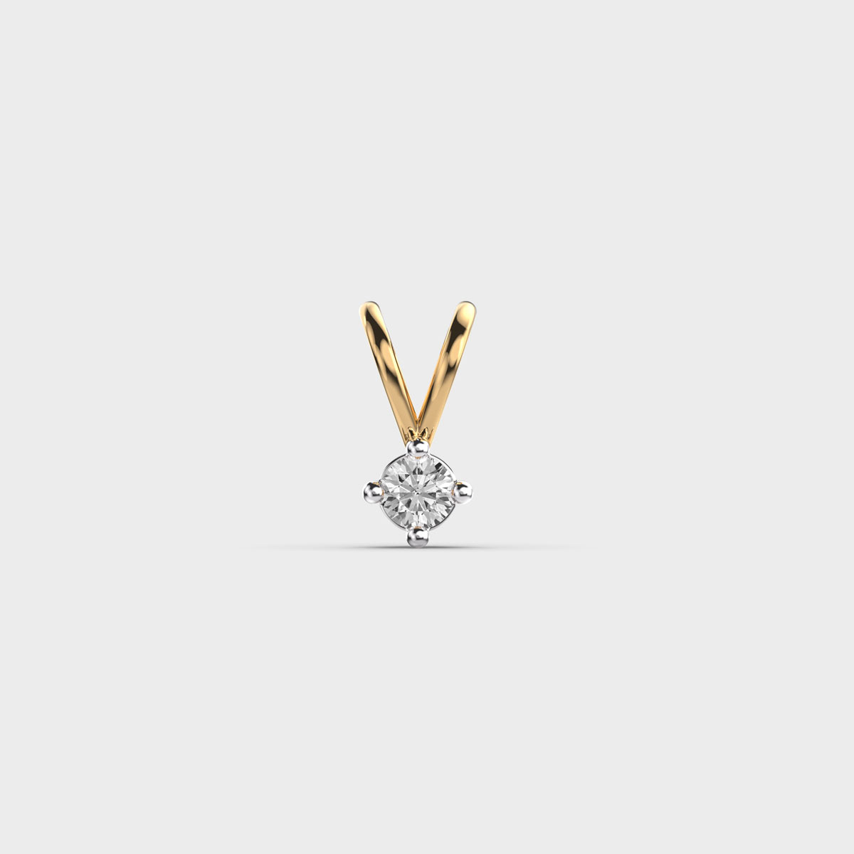 V Glam Diamond Pendant without Chain