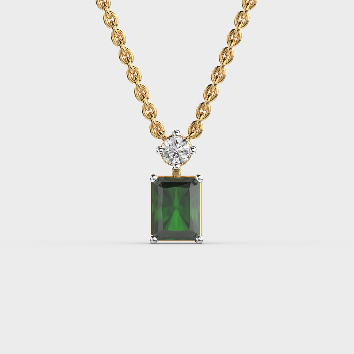 Elizabeth Taylor Green Stone Pendant without Chain