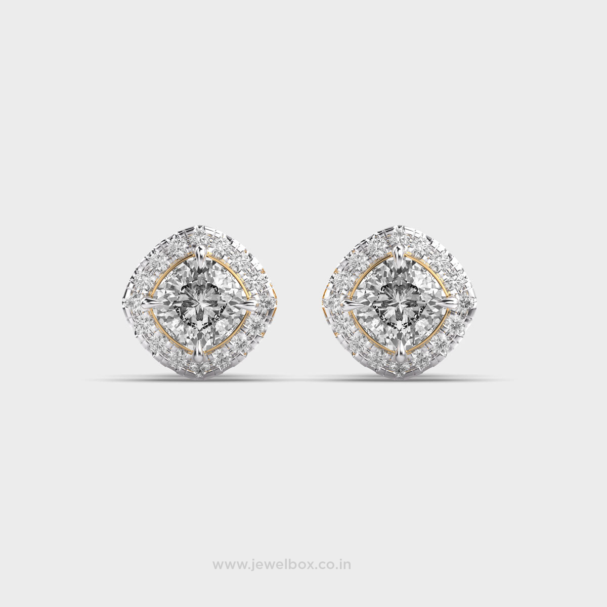 Stellar Solitaire Diamond Studs