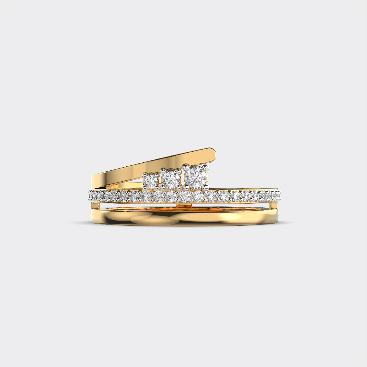 Sparkling Silhouttes Diamond Ring
