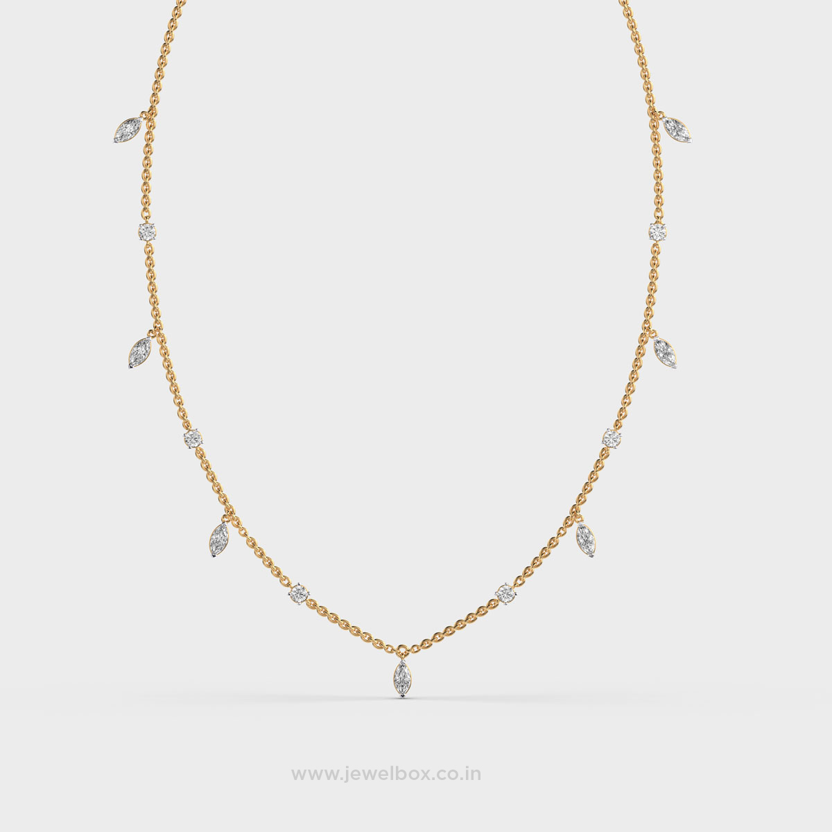 Velora Link Diamond Necklace