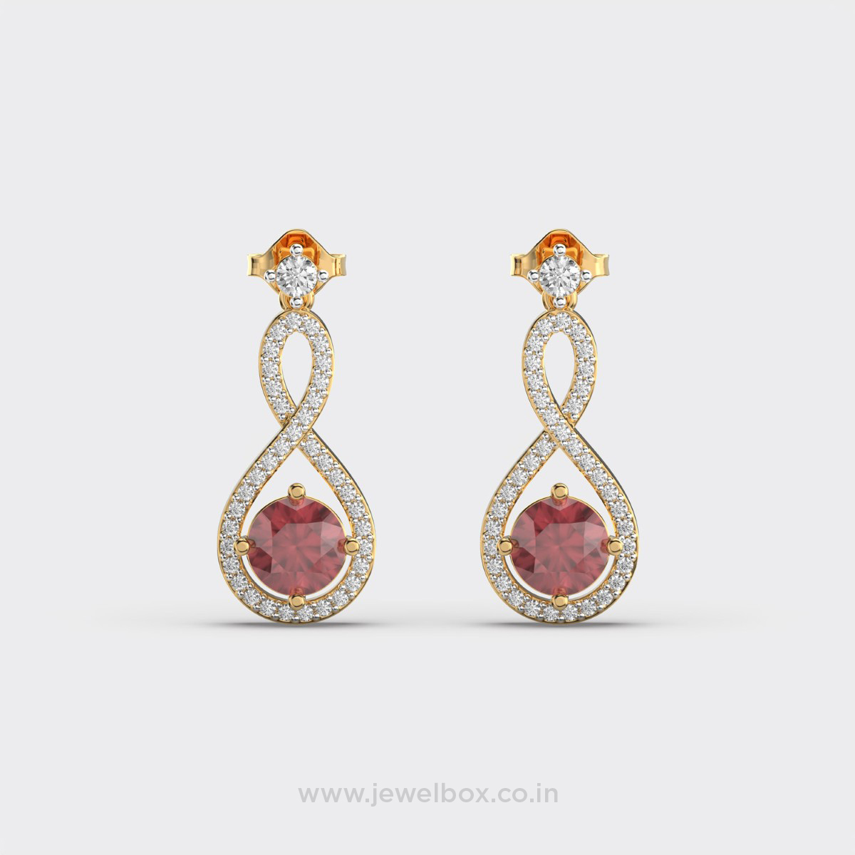 Swirling Elegance Diamond Earrings