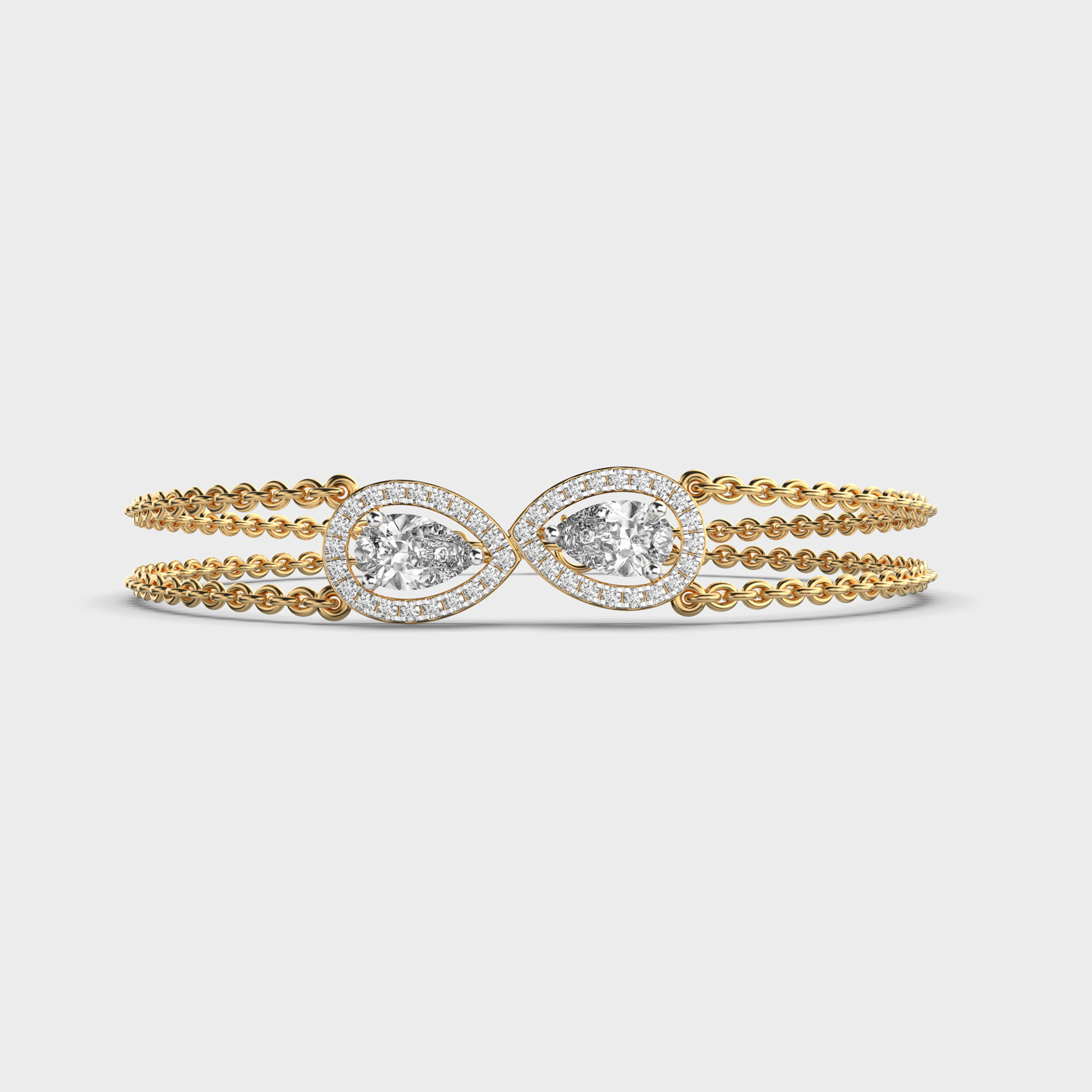 Dual Pear Eternal Diamond Bracelet