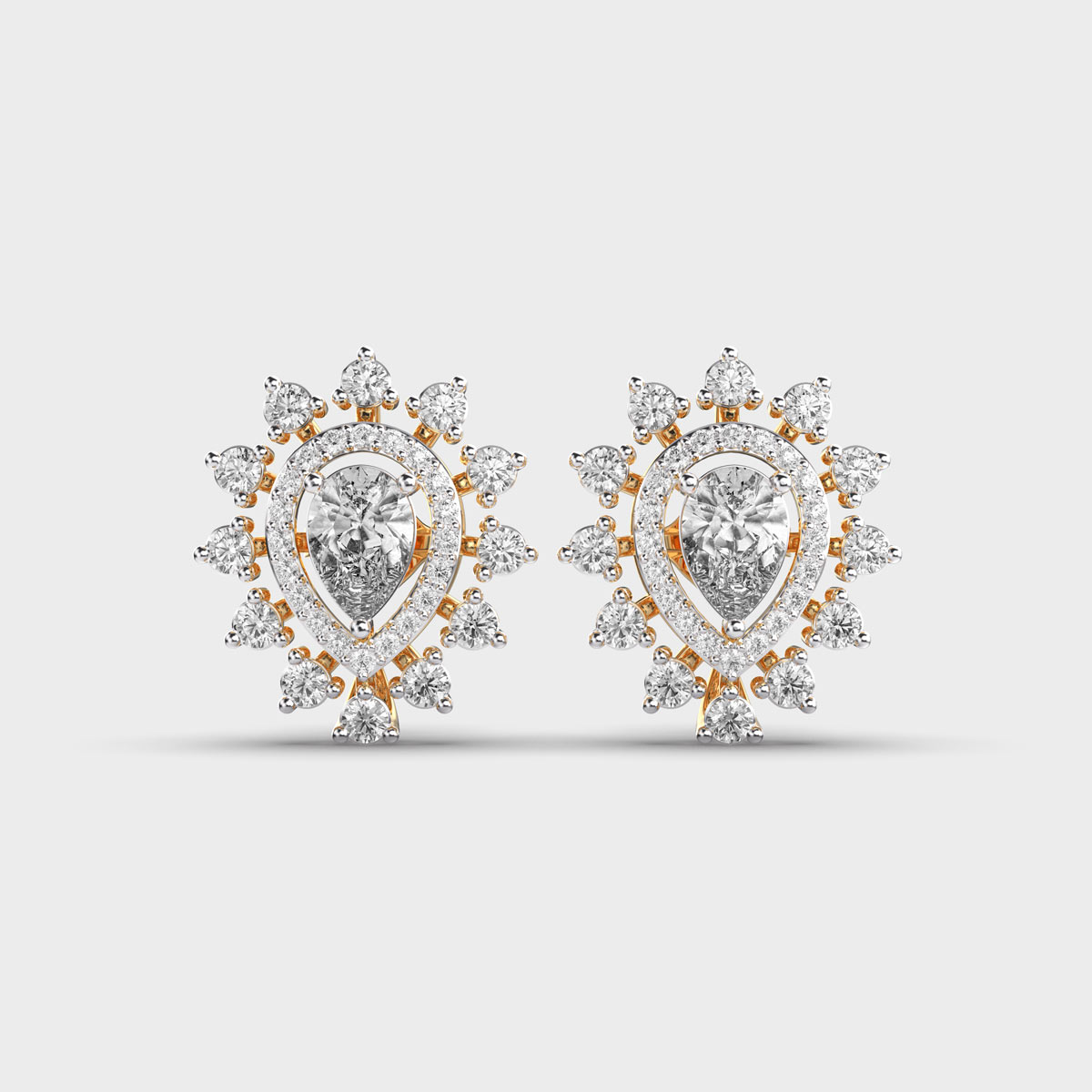 Droplet Charm Diamond Studs