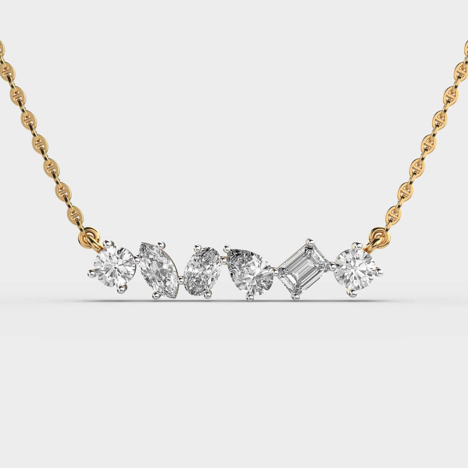 Modern Vibe Diamond Pendant (Without Chain)