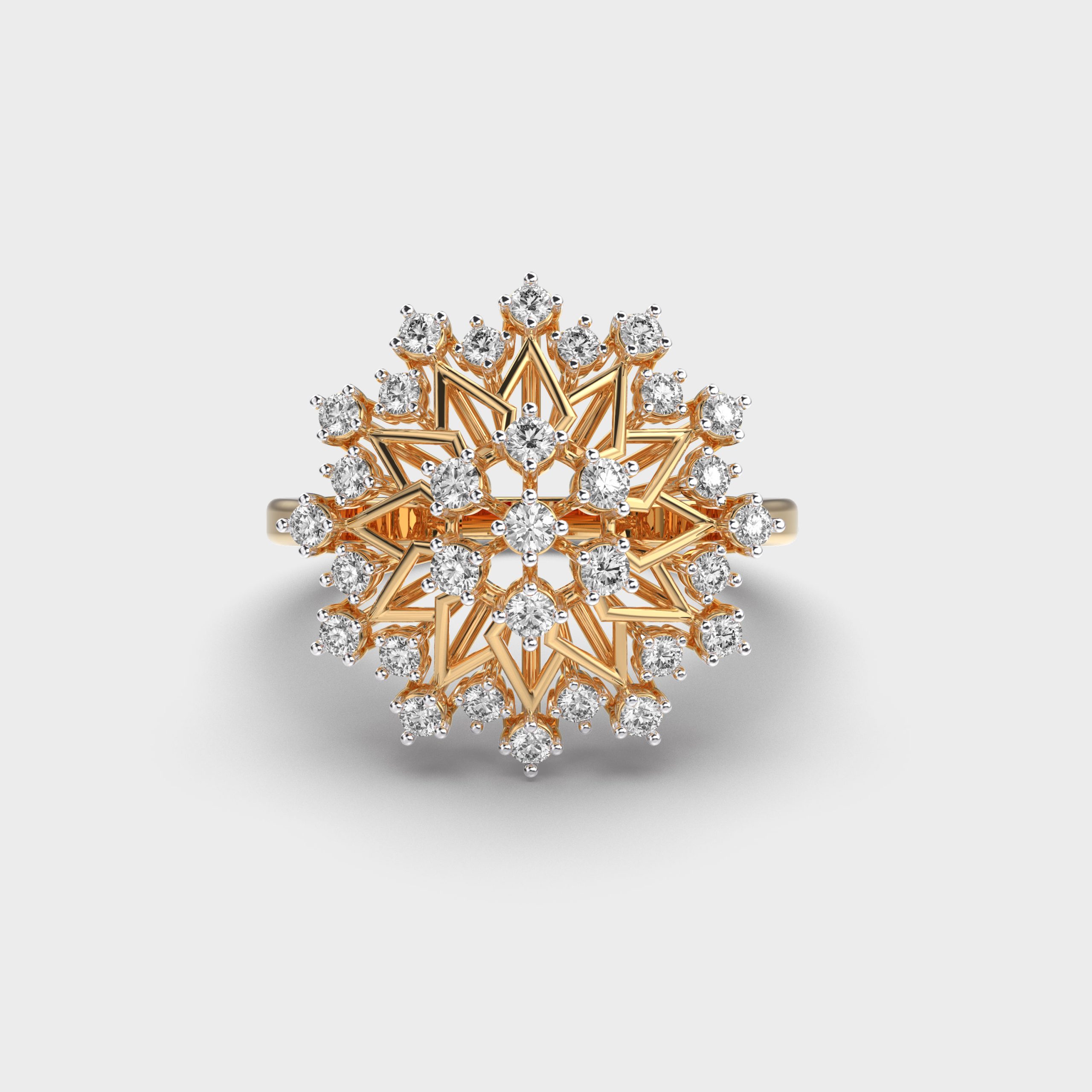 Jazzy Fireworks Diamond Ring