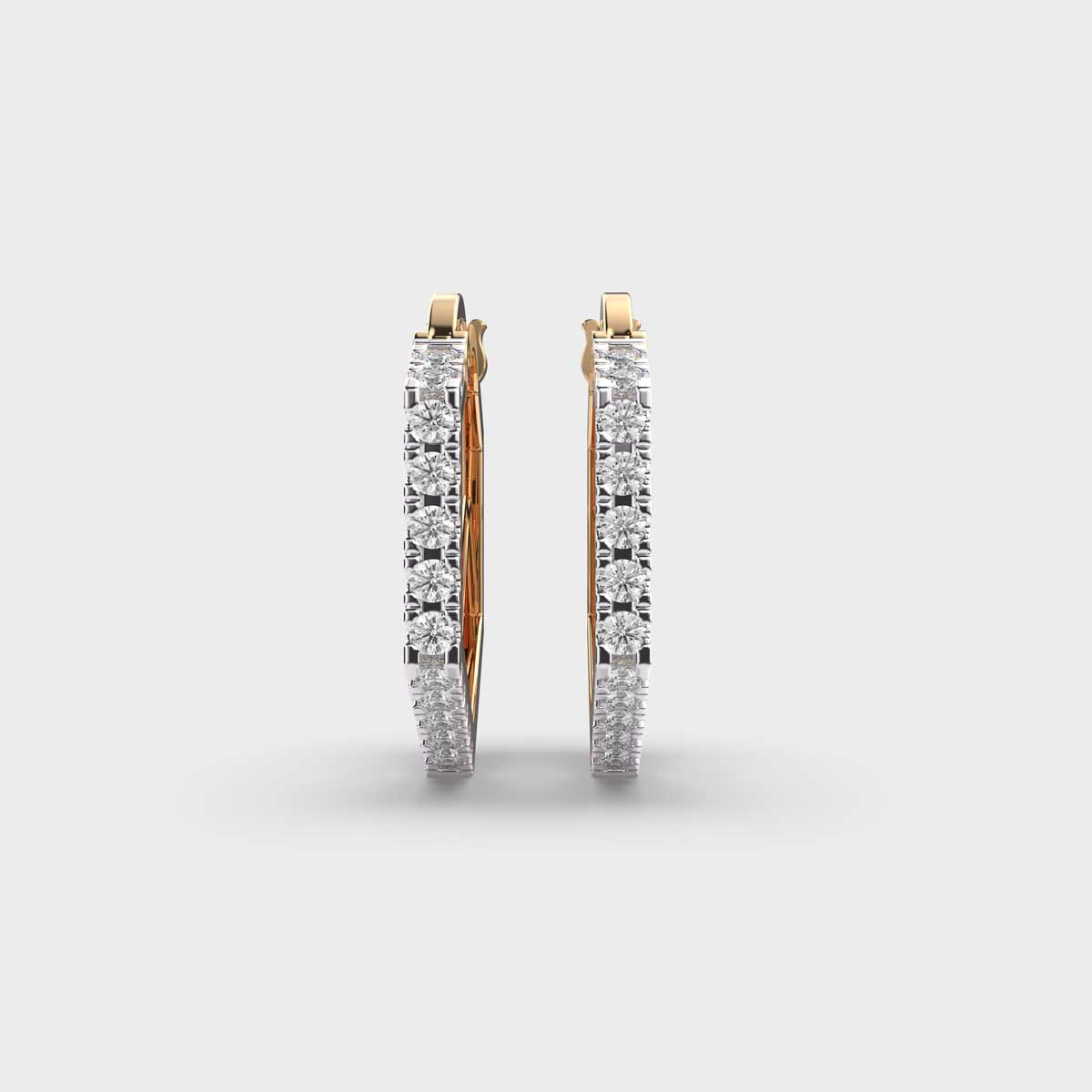 Circle of Life Diamond Hoops