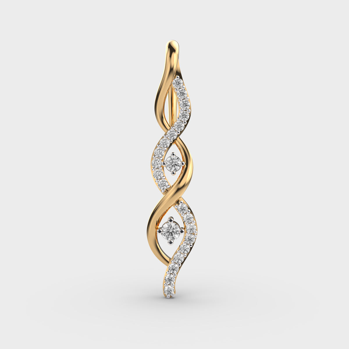 Orchid Oasis Diamond Pendant (Without Chain)