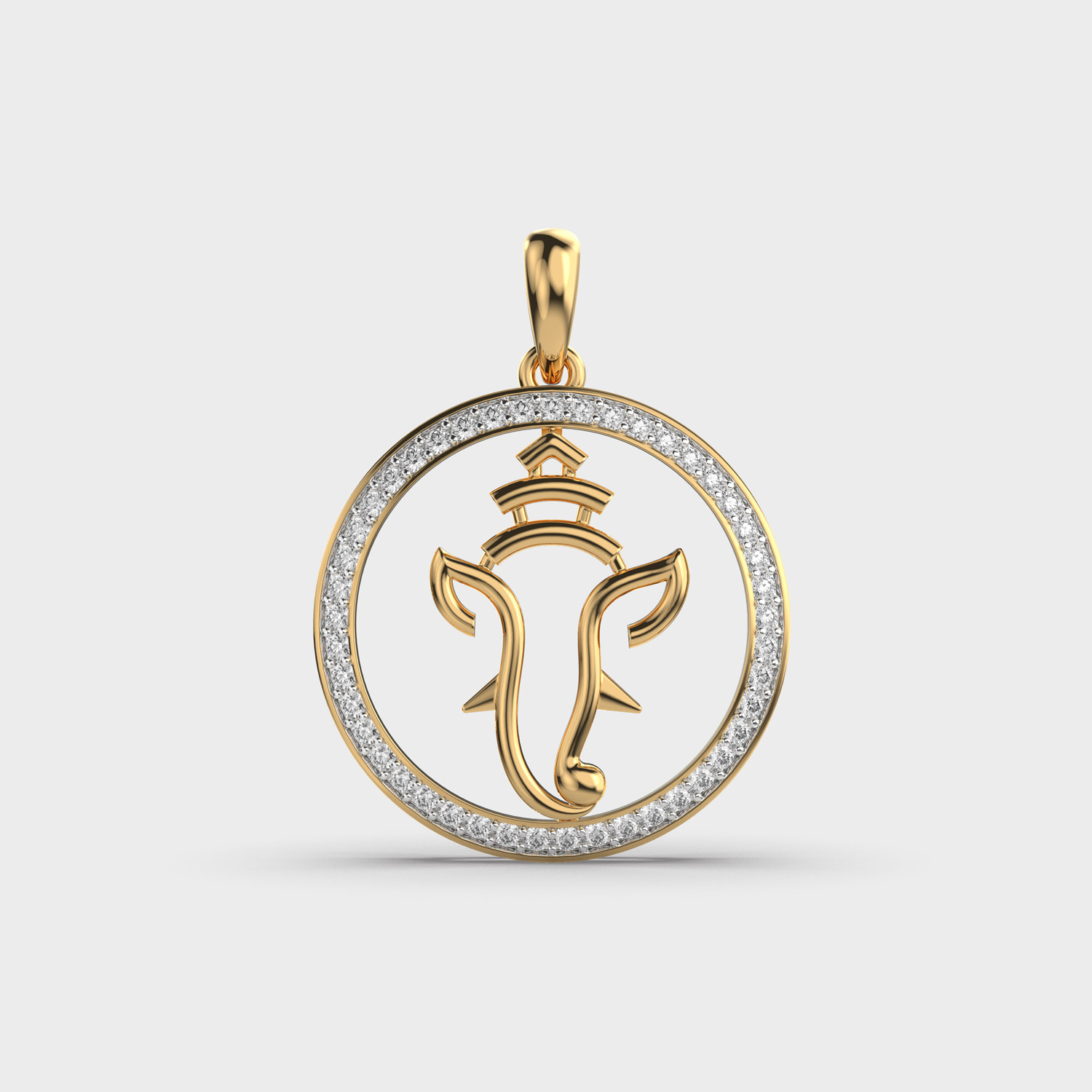 Ganesh Diamond Pendant