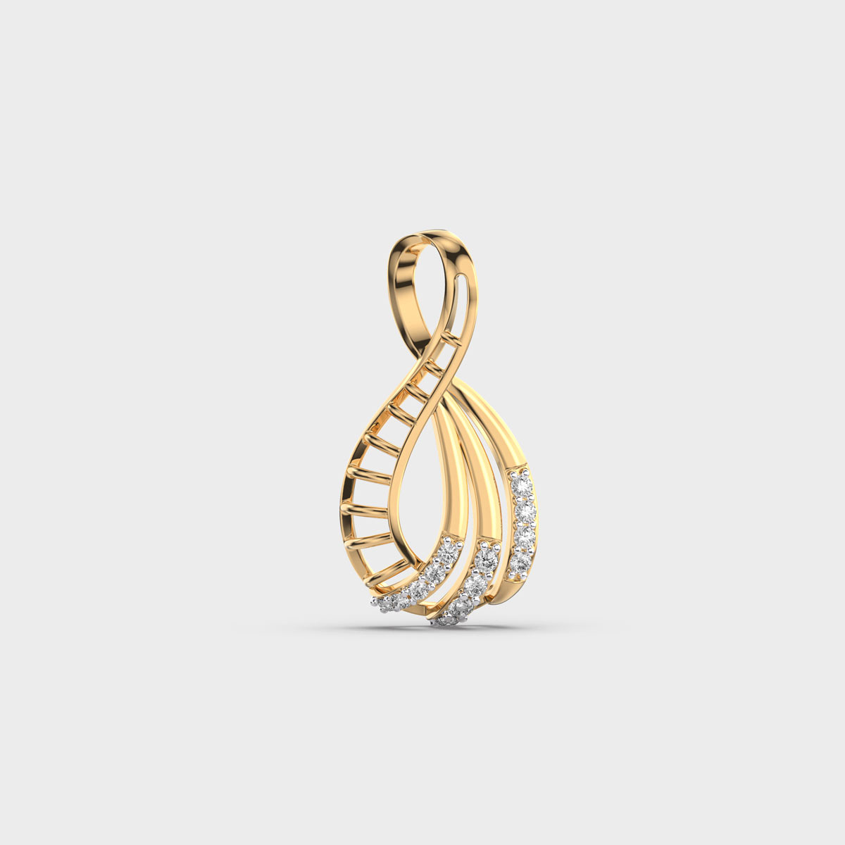 Infinity Loop Diamond Pendant without Chain