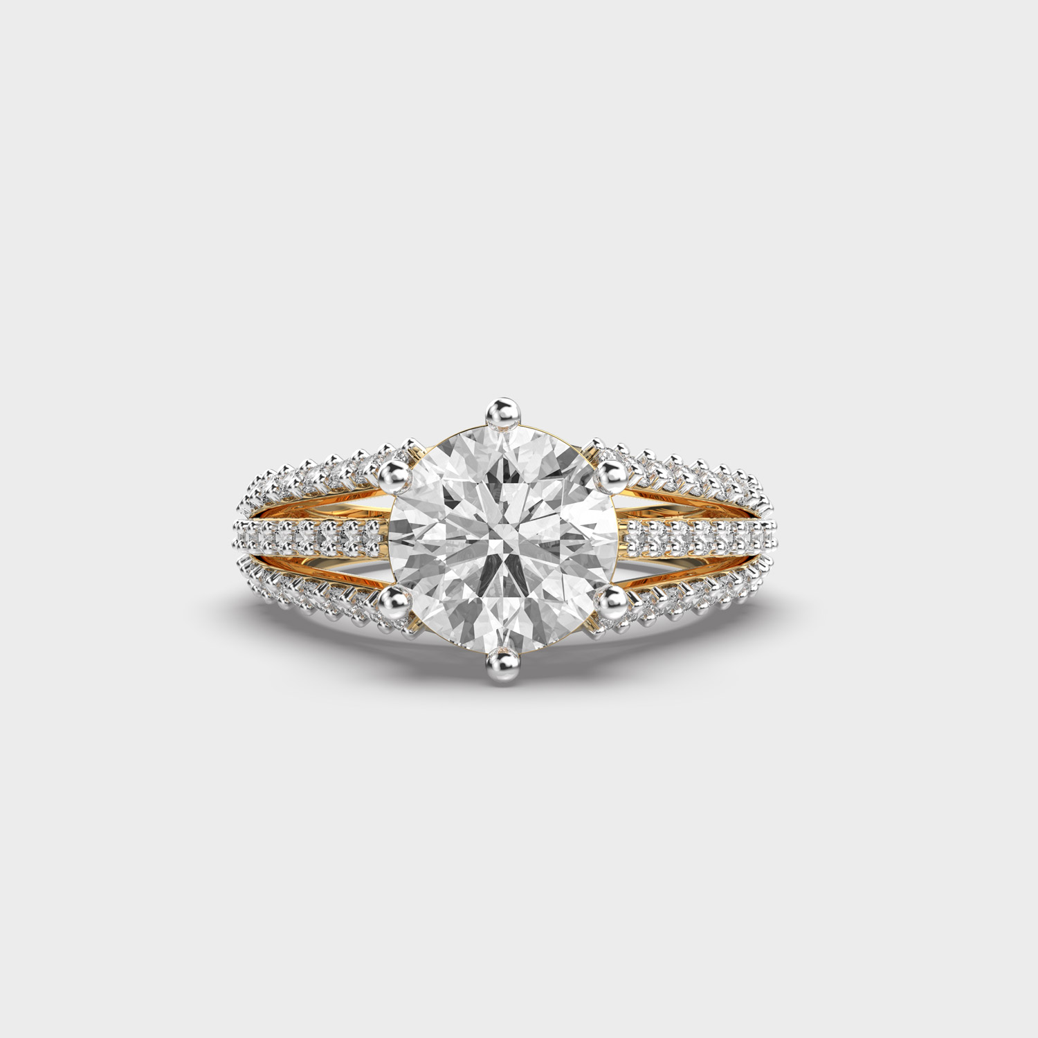 Mysterious Princess Rimmed Diamond Ring