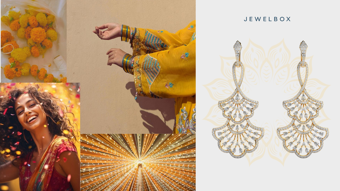 Navratri Jewellery Highlight: Larissa Pear and Marquise Cut Diamond Earrings