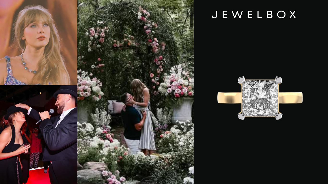 Regal Twist on Classic Solitaires: Miravelle Carré Princess Cut Diamond Ring