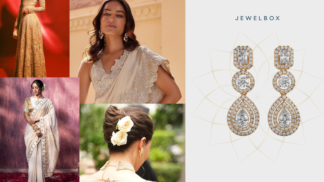 Luminous Jewel Drop Diamond Danglers