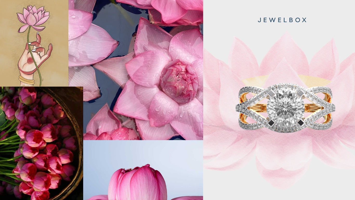 Queenship Exotic Padma Cut Diamond Solitaire Ring: Bold and Chic Ring for Durga Puja 