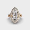 Classic Solitaire Marquise Diamond Ring